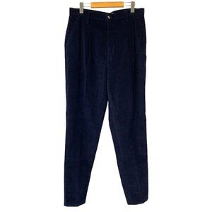 Northern Reflections Corduroy Pants Dark Navy Blue Size 15/16 Vintage High Rise